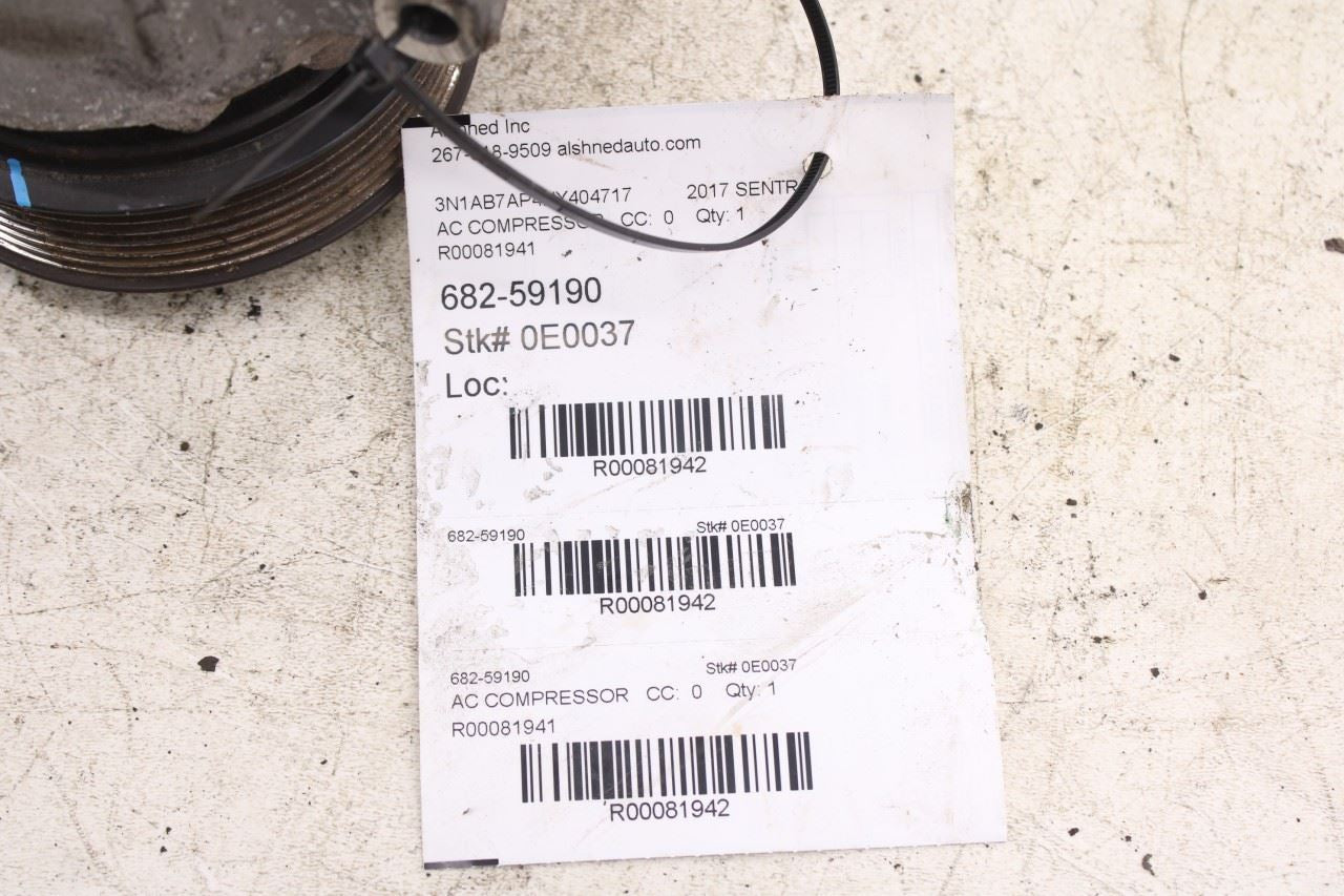 2013-2019 Nissan Sentra SV 1.8L AC Air Conditioner Compressor 92600-3SH1C OEM8