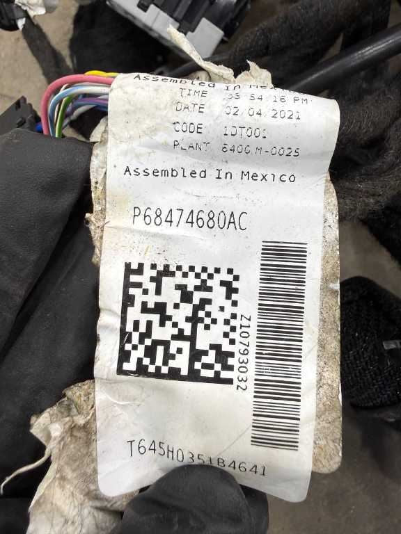 2021 Ram 1500 Big Horn Dash Instrument Panel Wire Wiring Harness 68474680AC OEM - Alshned Auto Parts