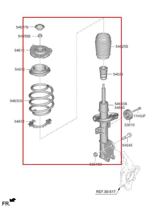 2021-23 Kia Sorento X-Line SX Prestige 2.5L AWD Front Right Shock Strut Absorber - Alshned Auto Parts
