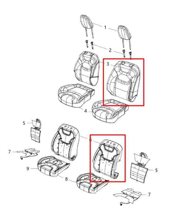 19-21 Jeep Cherokee Latitude Front Driver Left Side Seat Backrest Upper Cushion - Alshned Auto Parts