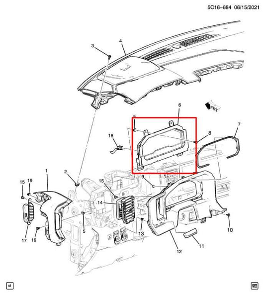 22-25 Chevrolet Silverado LT-L Speedometer Gauge Instrument Cluster 44K Mileage - Alshned Auto Parts
