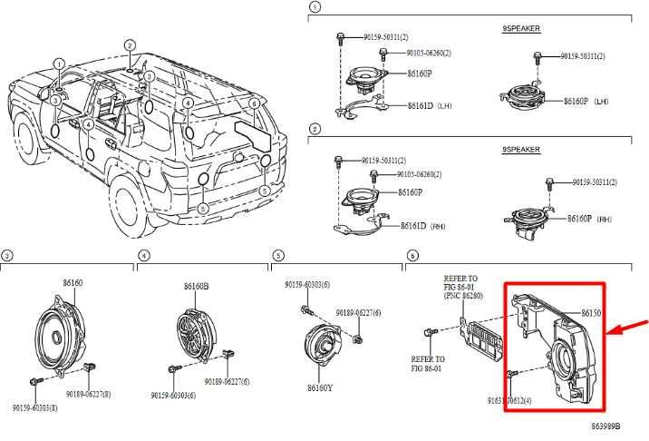 2017-2024 Toyota 4Runner JBL Woofer Speaker with Box 86150-35080 OEM *ReaD* - Alshned Auto Parts