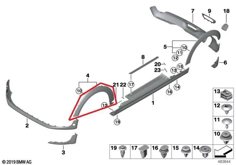 13-21 Mini Hardtop Cooper Front Right Fender Wheel Opening Molding 7300820 *ReaD - Alshned Auto Parts