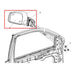 2011-22 Dodge Durango SXT 3.6L Passenger Right Side Rear View Mirror 5SH42AXRAB - Alshned Auto Parts