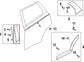 20-25 Mazda CX-30 2.5 S Rear Right Side Door B Pillar Exterior Molding DGH950M31 - Alshned Auto Parts
