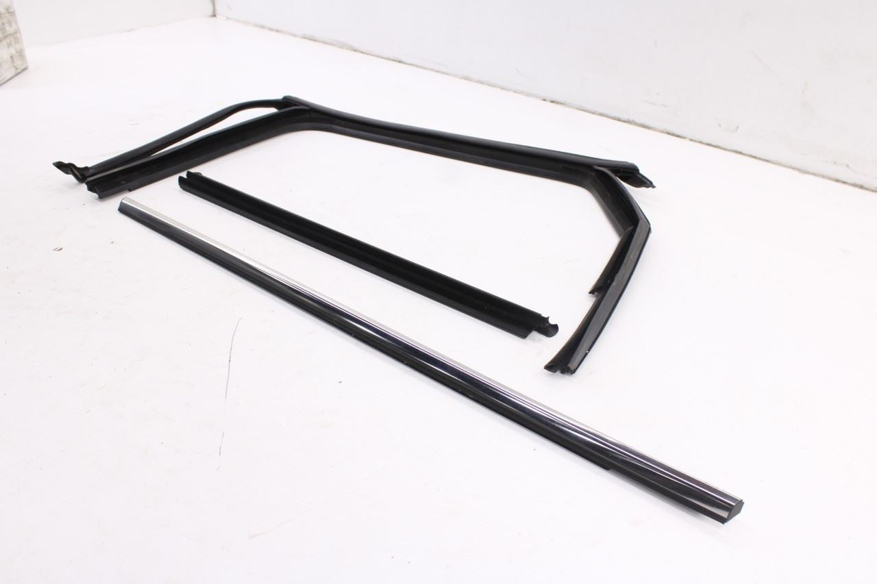 2019-26 Volkswagen Jetta SE Rear Left Door Run Channel w/ Belt Weatherstrip Set - Alshned Auto Parts