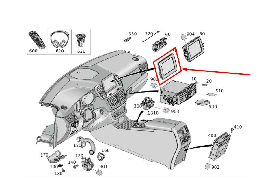 2012-2015 Mercedes-Benz ML350 Dash Information 7'' Display Screen w/ Navigation - Alshned Auto Parts
