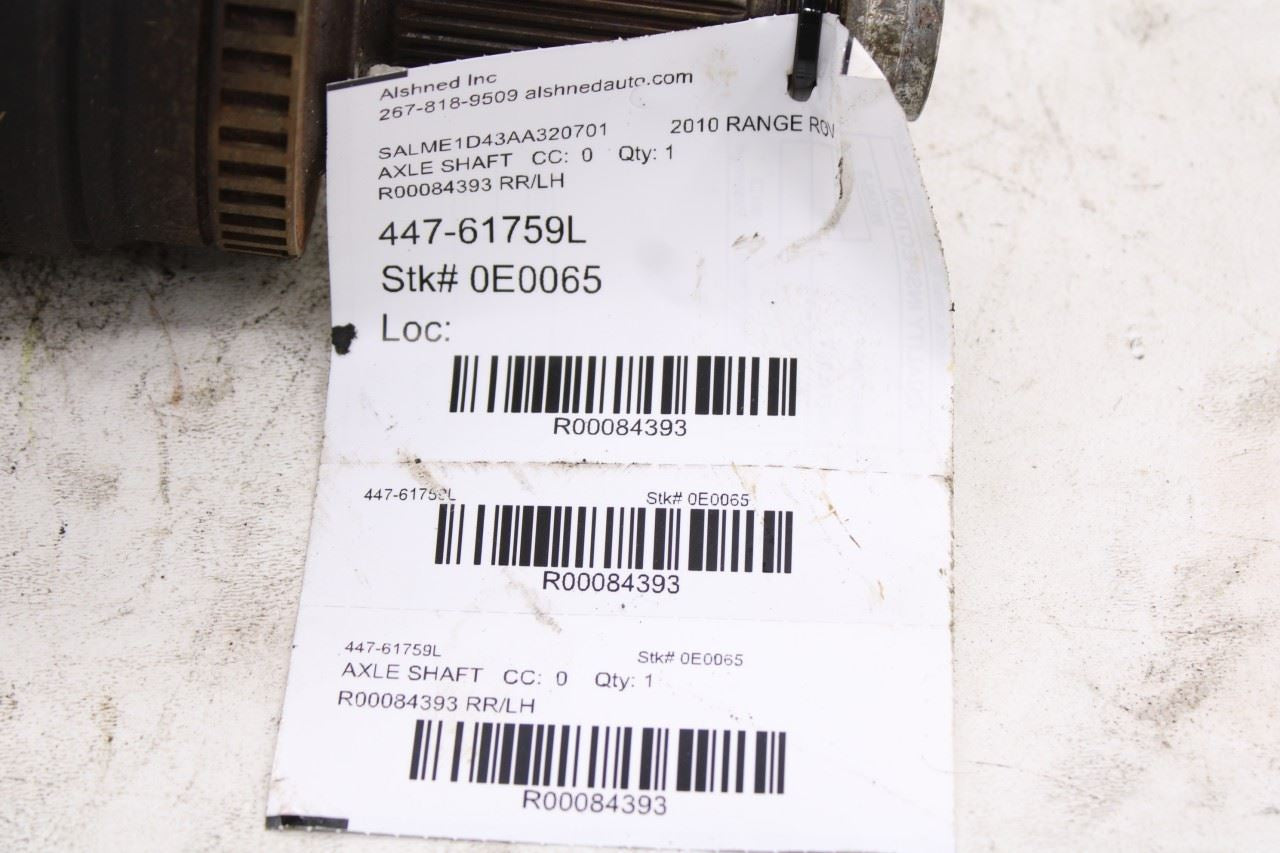 2003-2012 Land Rover Range Rover HSE 4x4 Rear Left Side CV Axle Drive Half Shaft - Alshned Auto Parts