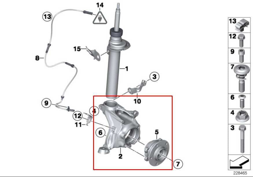 2011-2017 BMW X3 xDrive28i Front Right Side Spindle Knuckle Hub 31216855954 OEM - Alshned Auto Parts