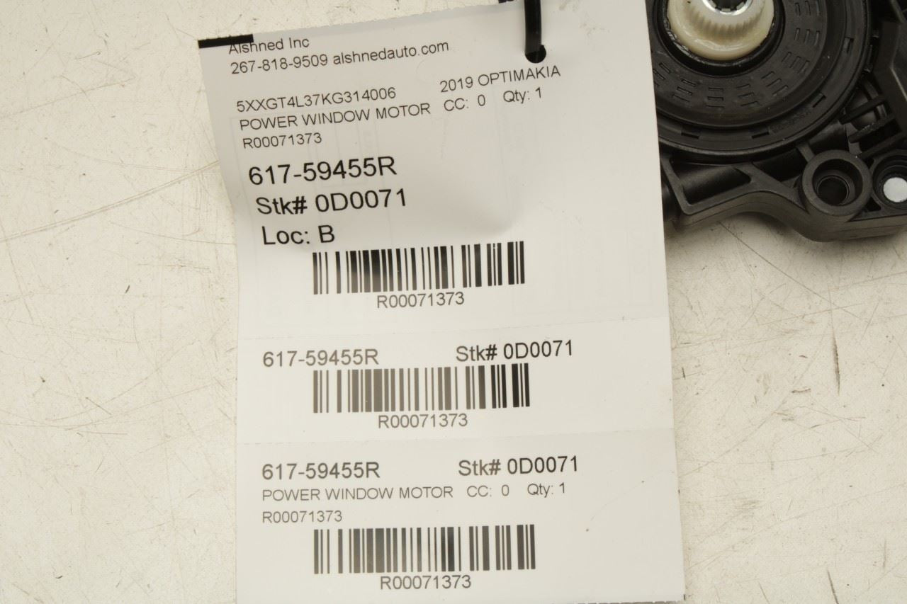 2016-2020 Kia Optima LX Rear Right Side Door Power Window Motor 83460-D4010 OEM - Alshned Auto Parts