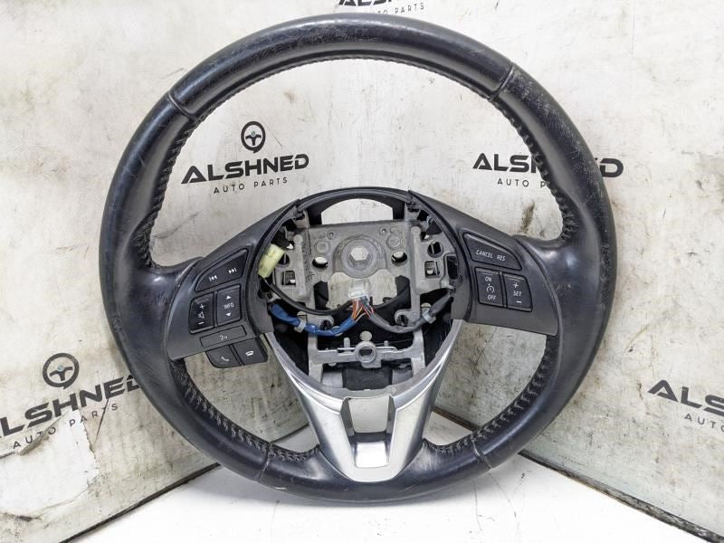 2014-2016 Mazda 6 Steering Wheel Leather w/ Control Buttons GHY2-32-982 OEM - Alshned Auto Parts