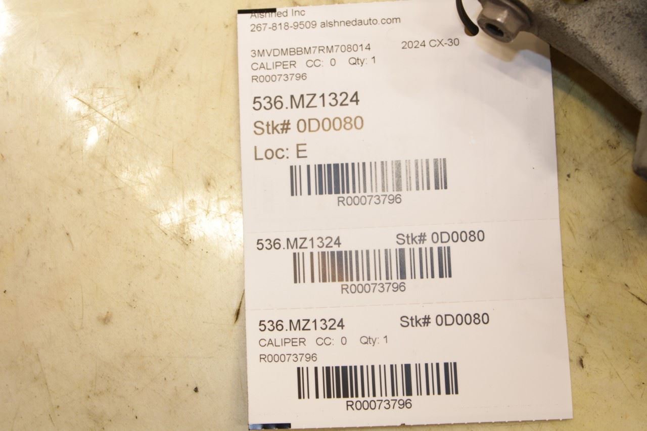 2020-2025 Mazda CX-30 2.5 S Front Left Side Brake Disc Caliper DGY9-33-99Z OEM - Alshned Auto Parts