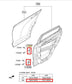2009-21 Hyundai Tucson Value Rear Right Side Door Hinge Upper and Lower Set of 2 - Alshned Auto Parts