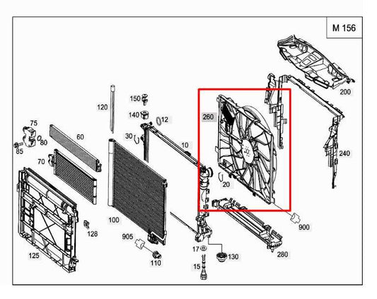 2010-16 Mercedes-Benz E350 Luxury 4Matic Radiator Cooling Fan Motor Assy *ReaD* - Alshned Auto Parts