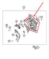 2014-2022 Jeep Cherokee Latitude 3.2L Engine Timing Chain Cover 68104731AE OEM - Alshned Auto Parts