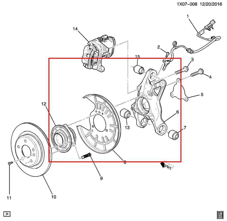 2018-24 Chevrolet Equinox LT 1.5L FWD Rear Driver Left Side Spindle Knuckle Hub1