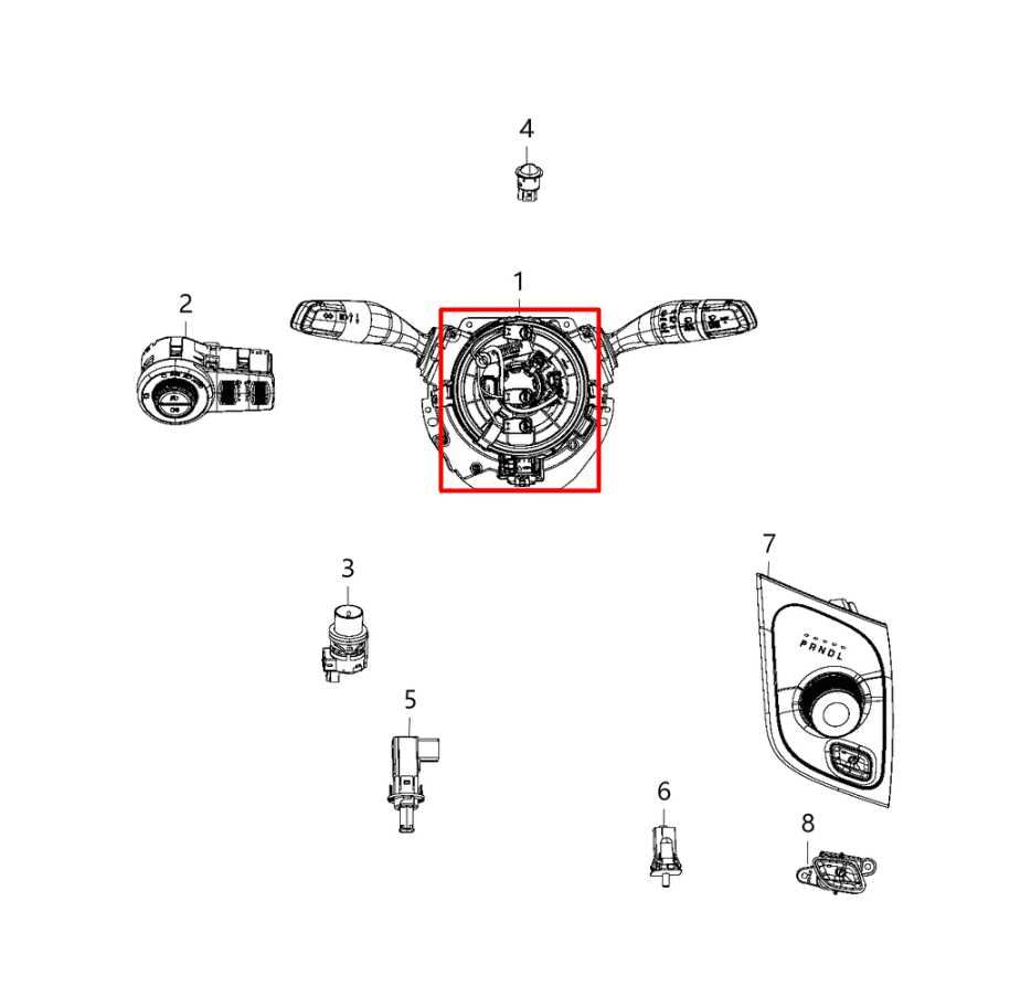 2017-24 Chrysler Pacifica Limited 3.6L FWD Steering Wheel Clock Spring w/ Cable - Alshned Auto Parts