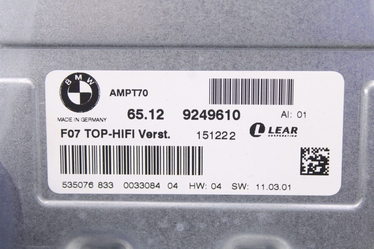 2007-2013 BMW X5 Xdrive35i Top-Hifi Sound System Amplifier Amp 65129249610 OEM7