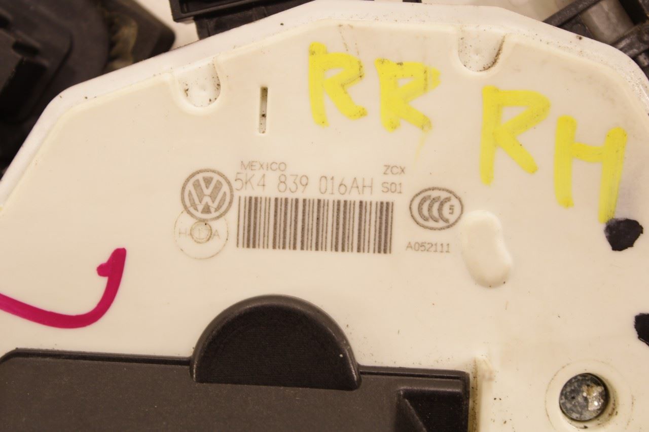 2018-2024 Volkswagen Atlas S Rear Right Door Lock Latch Actuator 5K4-839-016-AH - Alshned Auto Parts