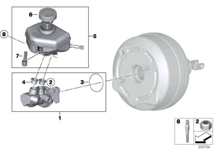 2017-2020 BMW 430i xDrive Power Brake Booster w/ Master Cylinder w/ Reservoir - Alshned Auto Parts