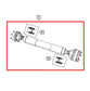 2012-18 Jeep Grand Cherokee 4WD Front Axle Drive Propeller Shaft 52853641AD OEM - Alshned Auto Parts