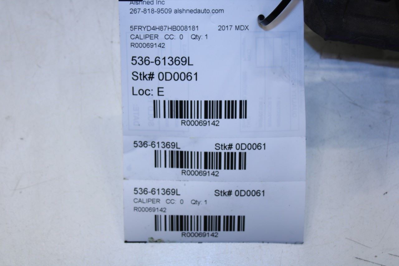 17-20 Acura MDX Advance Front Left Driver Side Brake Disc Caliper 45019-TYS-A50 - Alshned Auto Parts