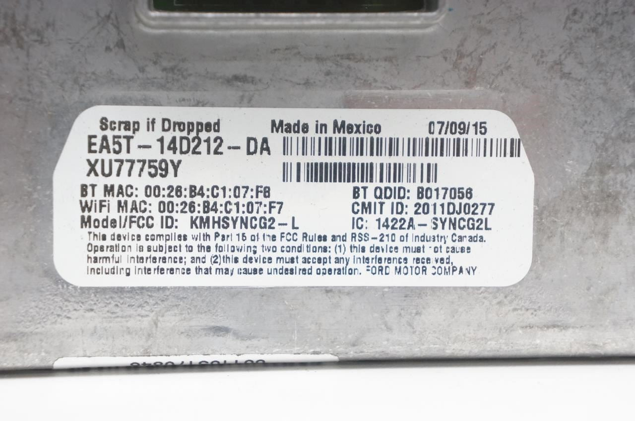 2015-2016 Ford Explorer Sync 2 APIM Communication Module DB5T-14F239-AP OEM - Alshned Auto Parts