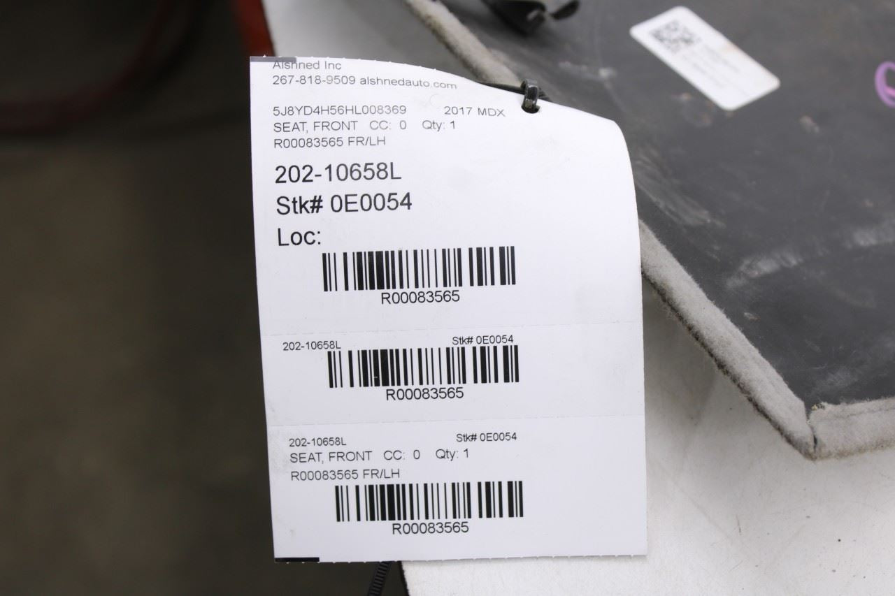 17-20 Acura MDX w/ Technology Pkg 3.5L AWD Front Left Side Seat Back Panel Cover - Alshned Auto Parts