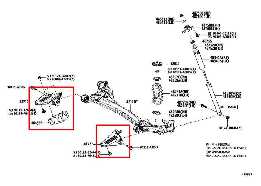 22-24 Toyota Corolla LE FWD Rear Suspension Axle Beam RH and LH Side Bracket Set - Alshned Auto Parts