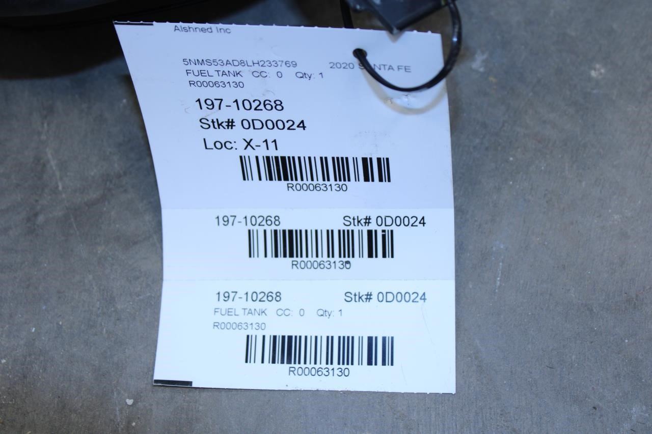 2019-20 Hyundai Santa Fe Limited 2.4L Fuel Gas Tank 18.8 US Gallons 31160-C6700 - Alshned Auto Parts