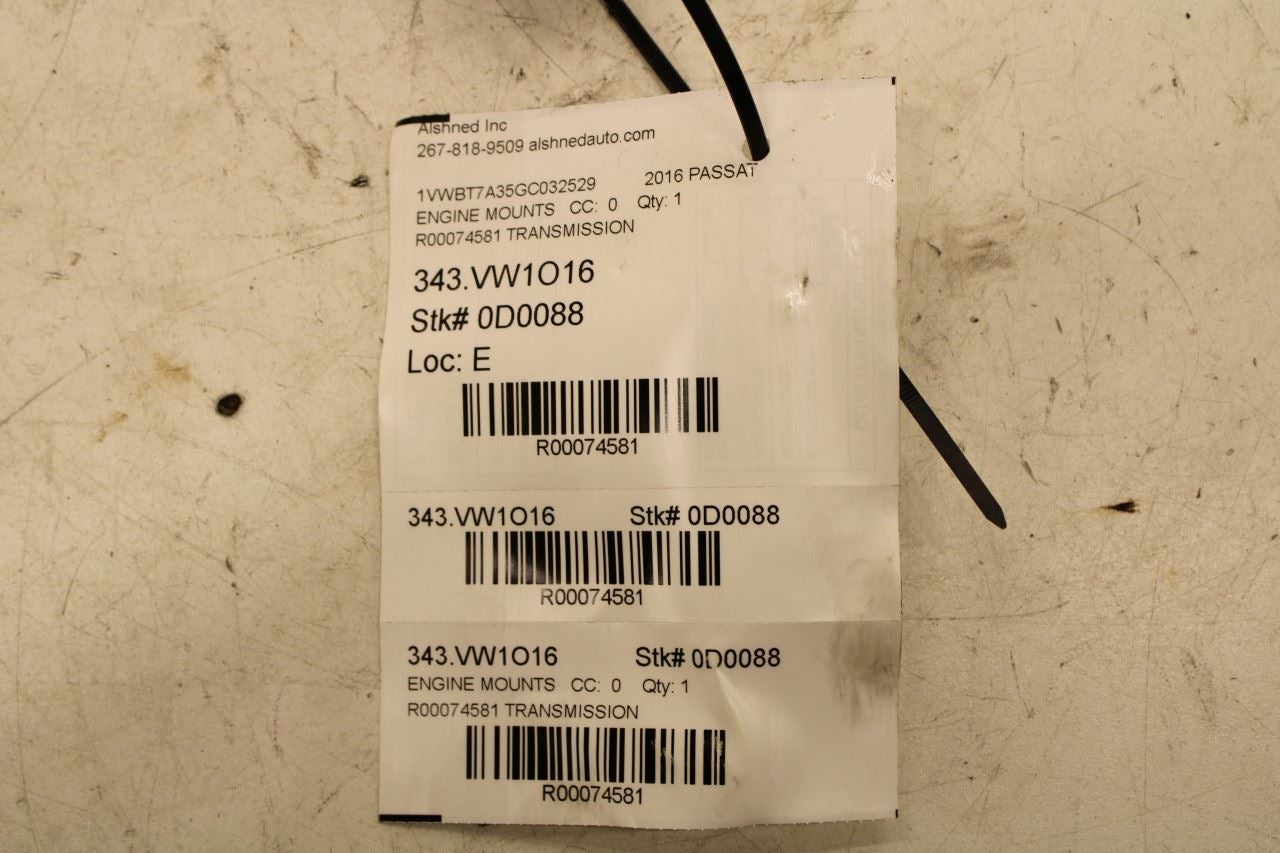 12-22 Volkswagen Passat SE Left Side Auto Transmission Mount Bracket 1K0199117AB - Alshned Auto Parts