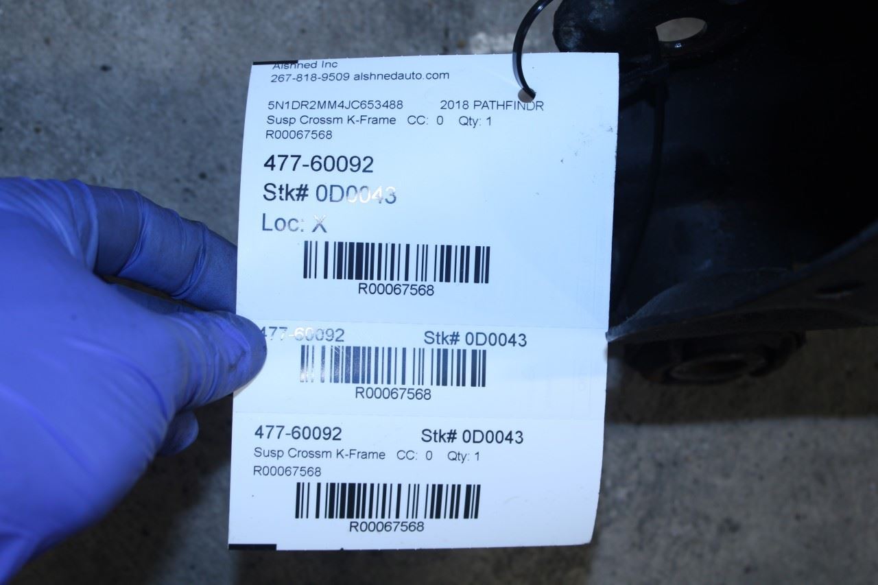 2014-2020 Nissan Pathfinder SV 4WD Front Crossmember Subframe 54400-3JA4C OEM - Alshned Auto Parts