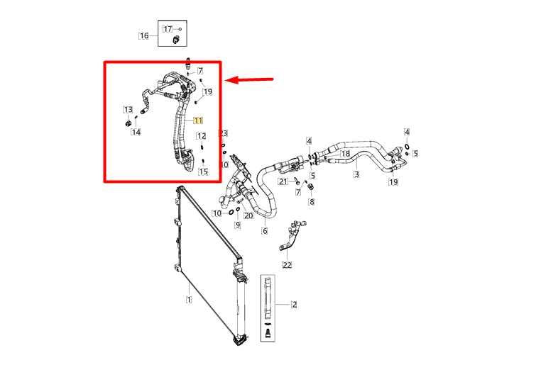 2019-2022 Jeep Cherokee 3.2L AC Air Conditioner Liquid Hose Line 68288393AA OEM - Alshned Auto Parts