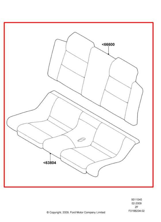2010 Ford Mustang Premium Conv V6 RWD Rear 2nd Row Seat Upper and Lower Cushion1