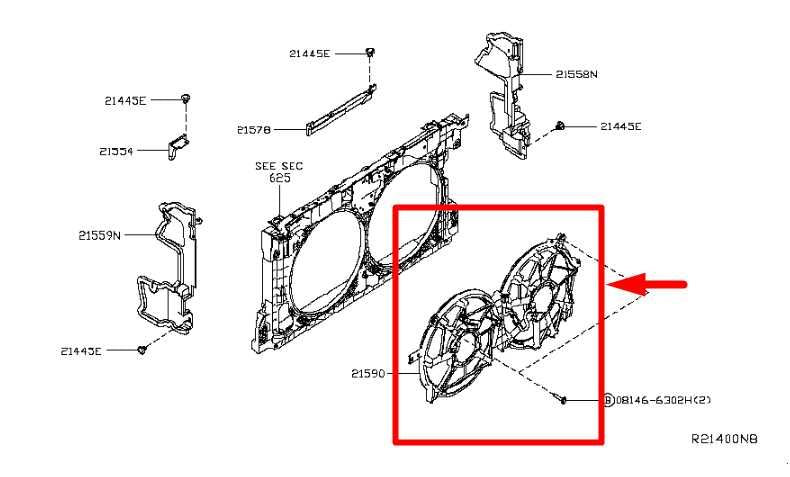 19-25 Nissan Altima S 2.5L Dual Radiator Cooling Fan Motor Assy 21481-6CA2A OEM - Alshned Auto Parts