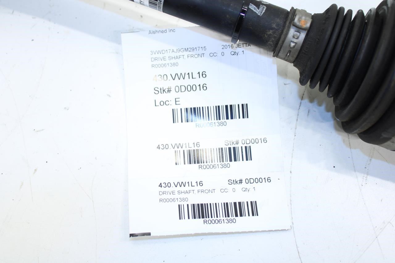 2014-2018 Volkswagen Jetta Sport FWD Front LH Axle Drive Shaft 1K0-407-271-B OEM - Alshned Auto Parts