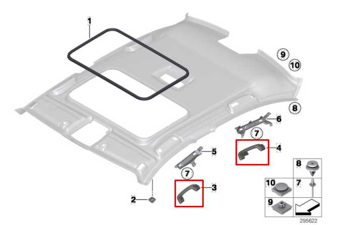 13-16 BMW 328I xDrive SULEV Roof Headliner Grab Grip Handle Set of 4 51167499074 - Alshned Auto Parts