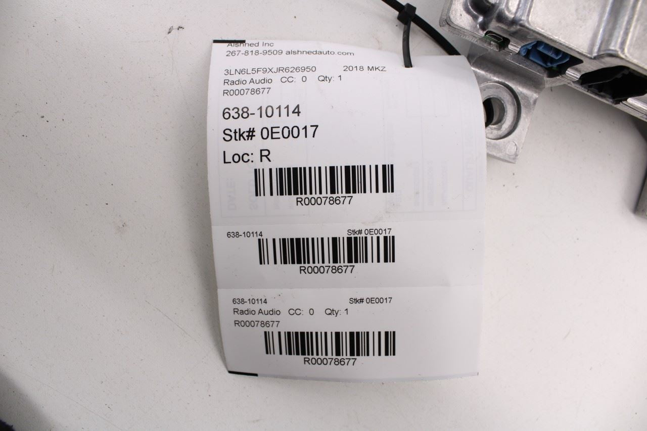 2017-20 Lincoln MKZ Reserve Revel Sound System Amplifier Amp HP5T-18T806-AL OEM - Alshned Auto Parts