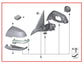 15-16 BMW 435i Gran Coupe xDrive Driver LH Side Rear View Mirror 51167285273 OEM - Alshned Auto Parts
