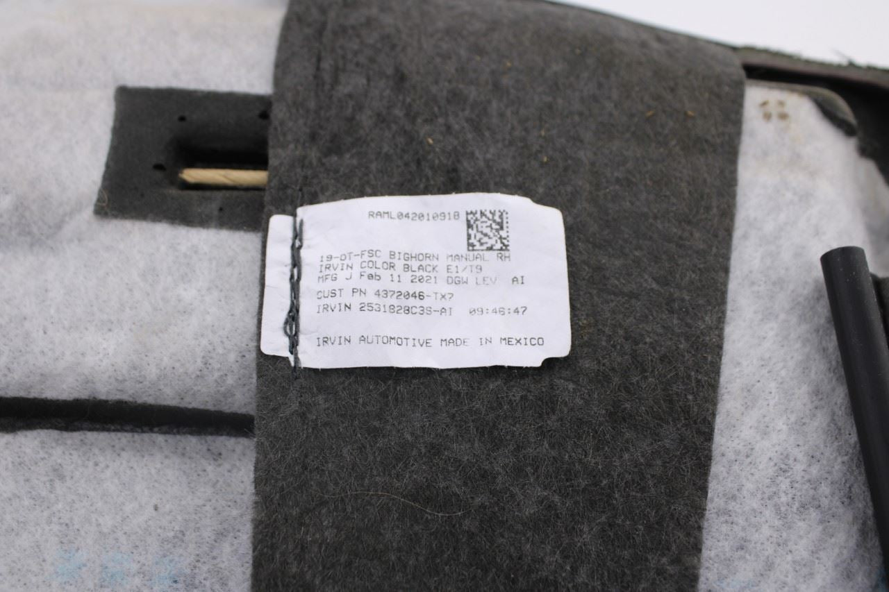 2019-21 Ram 1500 Big Horn Crew Cab 5.7L 4WD Front Right Side Seat Lower Cushion10