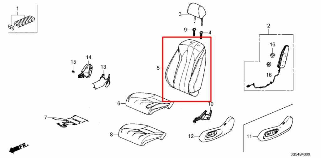 2023-25 Acura Integra A-Spec Front Driver Left Side Seat Backrest Upper Cushion - Alshned Auto Parts