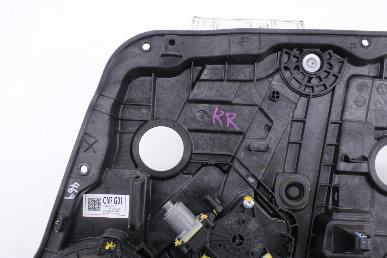 2021-26 Hyundai Elantra SE Rear Right Door Window Regulator w/ Carrier and Motor2