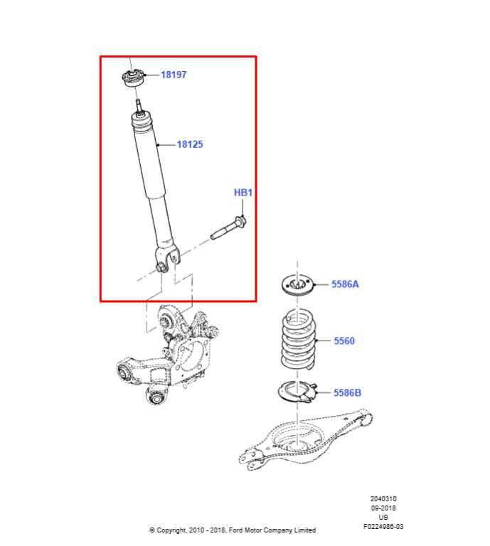 16-19 Ford Explorer 3.5L Rear Suspension Left or Right Side Shock Strut Absorber1