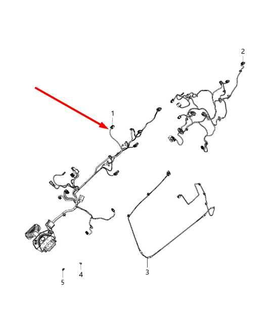 2013-2015 Ram 1500 Crew Cab Laramie Front Right Door Wire Harness 68160034AF OEM - Alshned Auto Parts