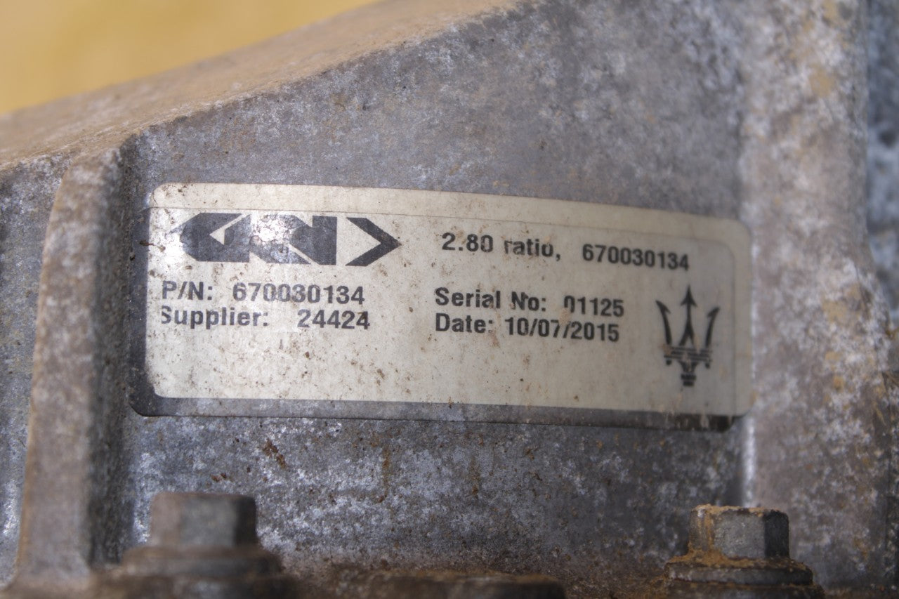 14-24 Maserati Ghibli S Q4 3L AWD Rear Axle Differential Carrier 2.80 ratio 57K - Alshned Auto Parts