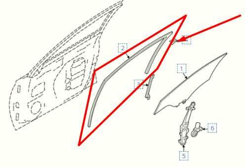 2019-24 Nissan Altima Front Right Door Window Glass Run Channel 80330-6CA0A OEM - Alshned Auto Parts