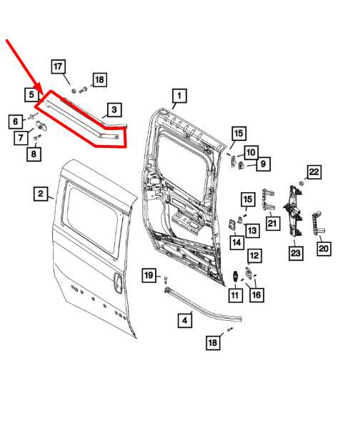 2015-2022 Ram ProMaster City Rear Left Side Sliding Door Track Cover 5YE23TZZAA - Alshned Auto Parts