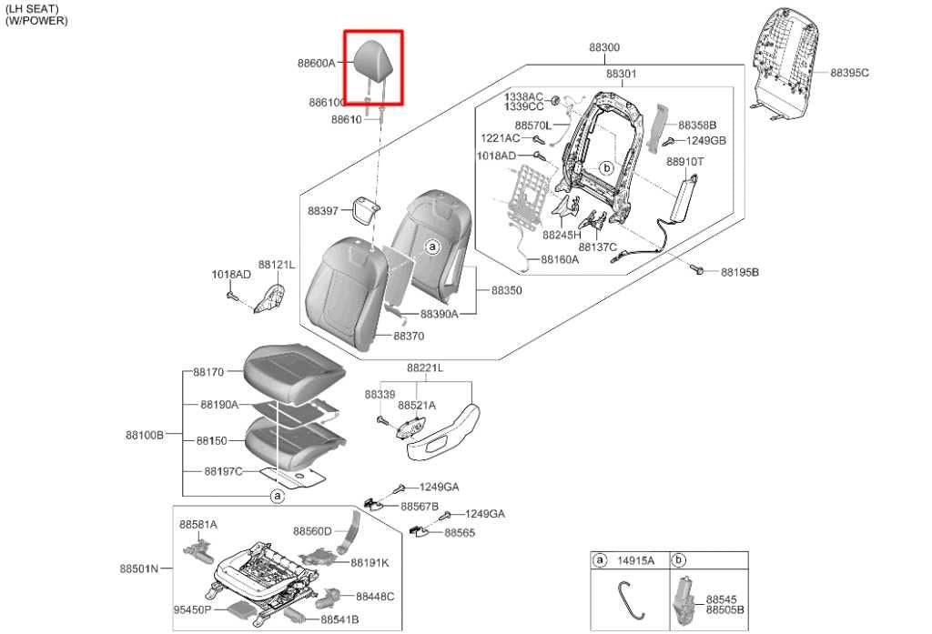 22-23 Hyundai Tucson SEL Front Left or Right Side Seat Headrest 88700-CW010-KIE - Alshned Auto Parts