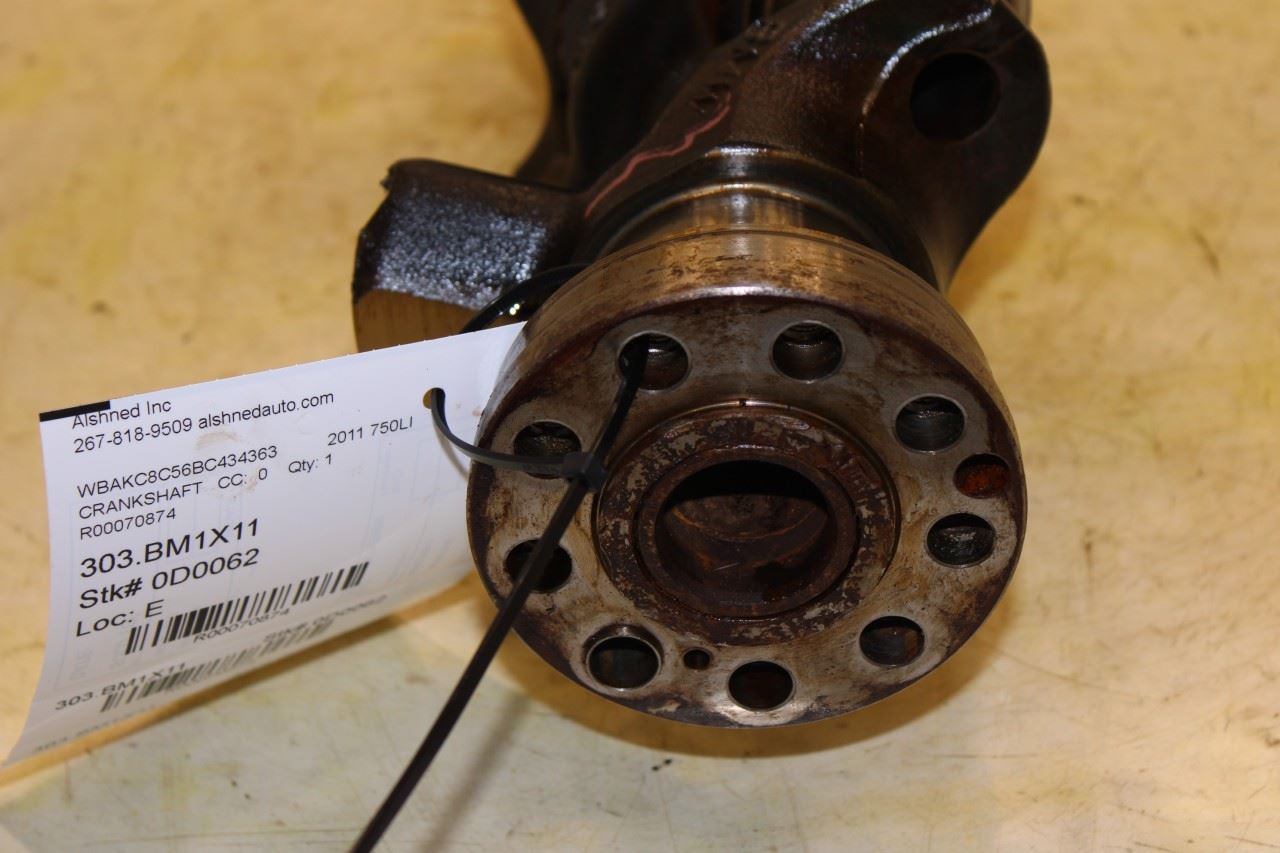 2010-2012 BMW 750Li xDrive 4.4L AWD Engine Crankshaft 115K 11217572875 OEM - Alshned Auto Parts
