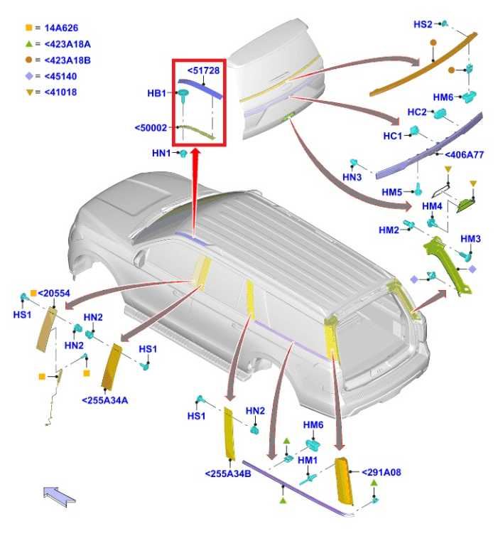 18-24 Ford Expedition Limited Front Left Exterior Roof Molding JL1B-7850463-AEW1